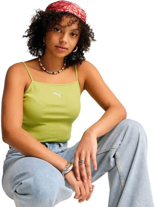 PUMA Women's Blouse Cotton Sleeveless Green