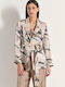Matis Fashion Long Women's Blazer Beige