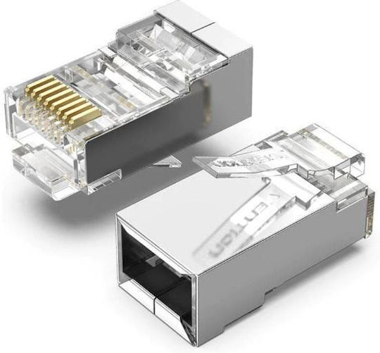 Vention Cat.6 FTP RJ45 Modularstecker Transparent Metalltyp 100er-Pack IDCR0-100 VENIDCR0-100