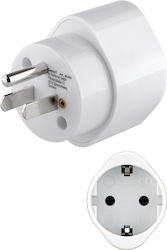 Adaptor de călătorie Goobay Europa către SUA Japonia Alb 45355