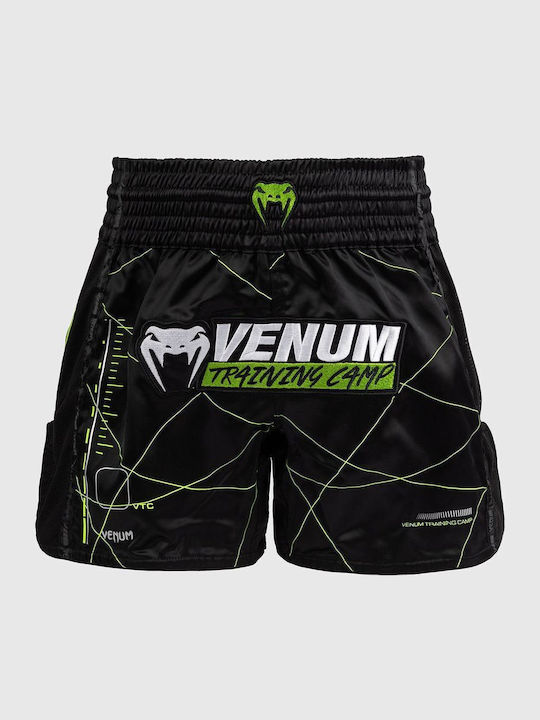 Muay Thai Shorts Venum Training Camp 4.0 Muay Thai Short Black Neon Green