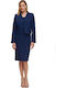 Fibes Short Women's Blazer Blue