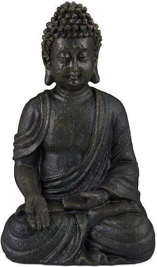 Decorative Buddha Figurine Symbol Happiness Relaxation 30 X 18 X 11 Cm Anthracite Relaxdays Decorative Buddha Figurine Symbol Happiness Relaxation 30 X 18 X 11 Cm Anthracite Relaxdays