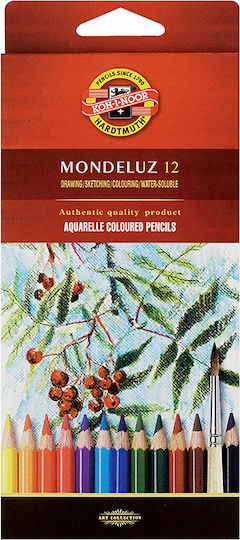 Mondeluz Watercolor Pencils 12 Colors Koh-i-noor