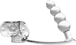 Pretty Love Rilley Ring Cock with Anal Plug Transparent BI-242902