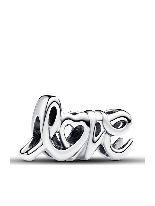 Pandora Handwritten Love Кулон От Сребро