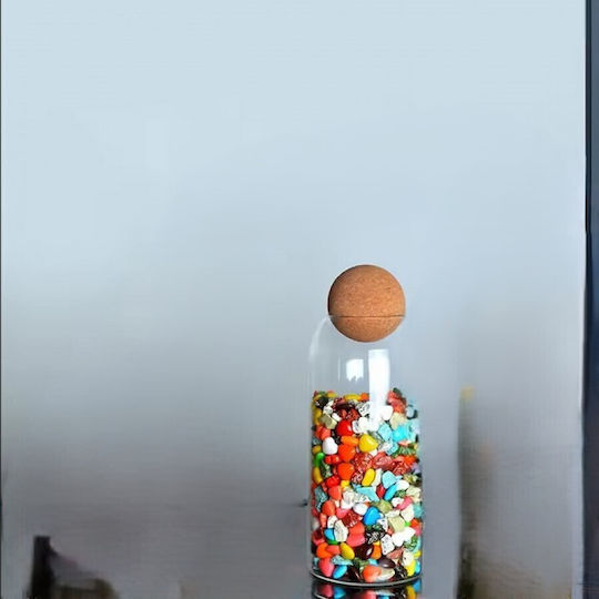 Etoile Vase Allgemeine Verwendung mit Deckel Glas Transparent 1500ml
