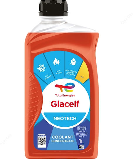 Total Glacelf Neotech Consentrated Engine Coolant for Car G12 / G30 Orange 1lt