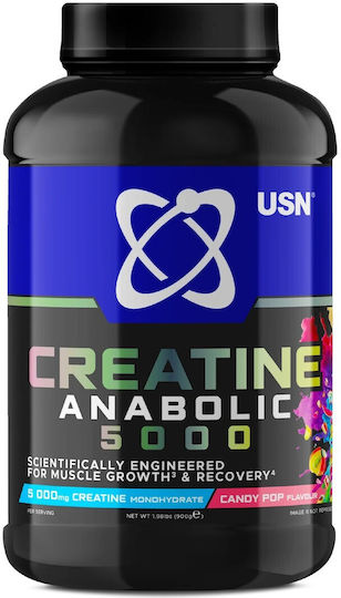 USN Creatine Anabolic 5000 Μονοϋδρική Κρεατίνη Candy Pop 900gr