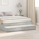 vidaXL Sertar De Pat Din Lemn Pat Gri Beton 150x36.5x16.5cm