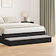 vidaXL Holzbett Schublade Schwarze Eiche 160x36...