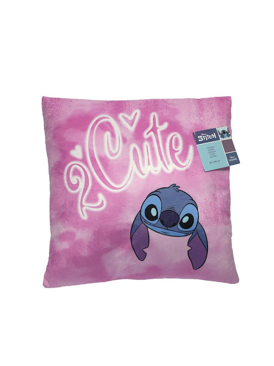 Disney Lilo & Stitch Decorative Pillow 40x40cm Aym-099stitch-cs Pink