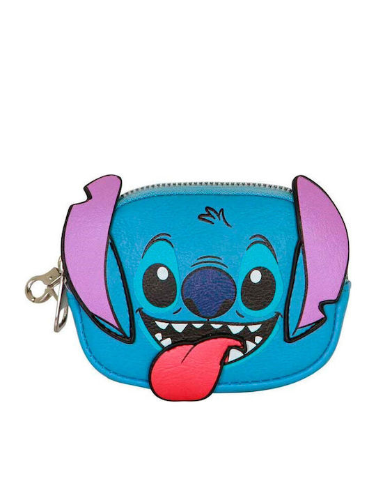 Karactermania Stitch Kids Wallet with Coins with Zipper Blue