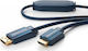 Clicktronic Cable DisplayPort male - HDMI male 2m Μπλε
