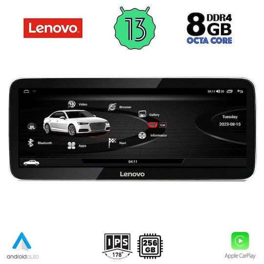 Lenovo Ηχοσύστημα Αυτοκινήτου για Audi A6 2012-2015 (Bluetooth/USB/WiFi/GPS/Apple-Carplay/Android-Auto) με Οθόνη Αφής 10.33"