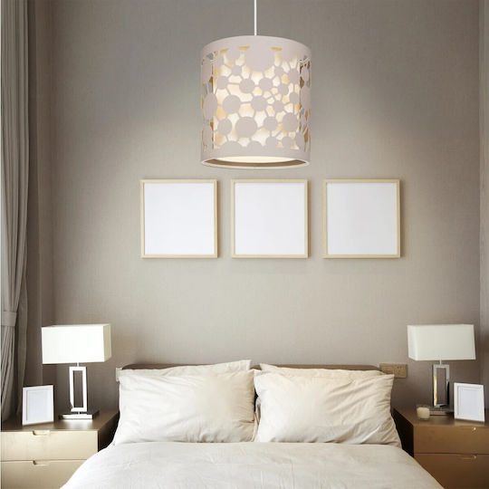 GloboStar Petal Pendant Light Pink with Socket E27 23.5x23.5x76cm