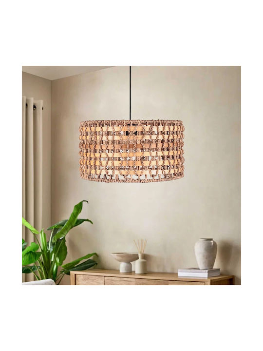 GloboStar Pomegrande Pendant Light Beige Boho with Socket E27 30x30x16cm