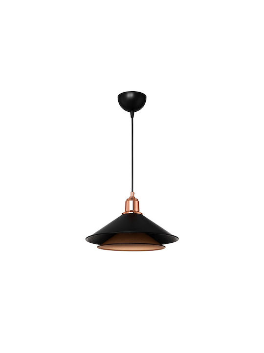 GloboStar Ferro Pendant Light Black Bell with S...