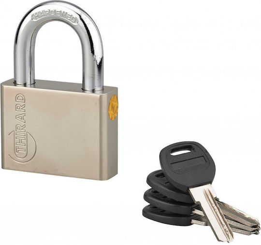 Thirard Steel Padlock Brass with Key 60mm 1pcs