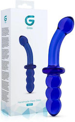 Gildo Γυάλινο Dildo Μπλε 20cm