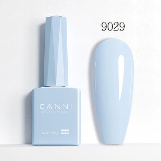 Canni Color Semi-Permanent Nail Polish Soft Baby Blue 9ml 1pcs