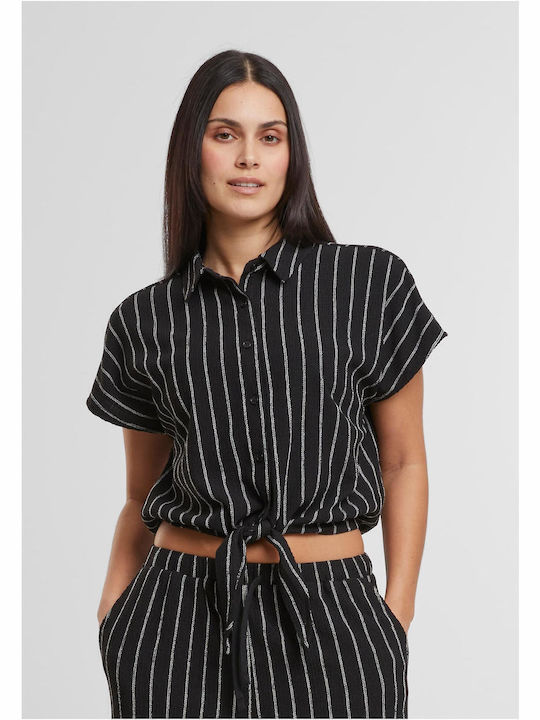 Urban Classics Women's Blouse Striped Black/off...