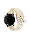 Wsshe Curea de cauciuc Bej 22mm
