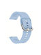 Wsshe Gummi-Armband Hellblau 22mm