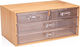 Kosmetikbox 4 Schubladen Bambus 13,8x23,7x11cm 8711252241623