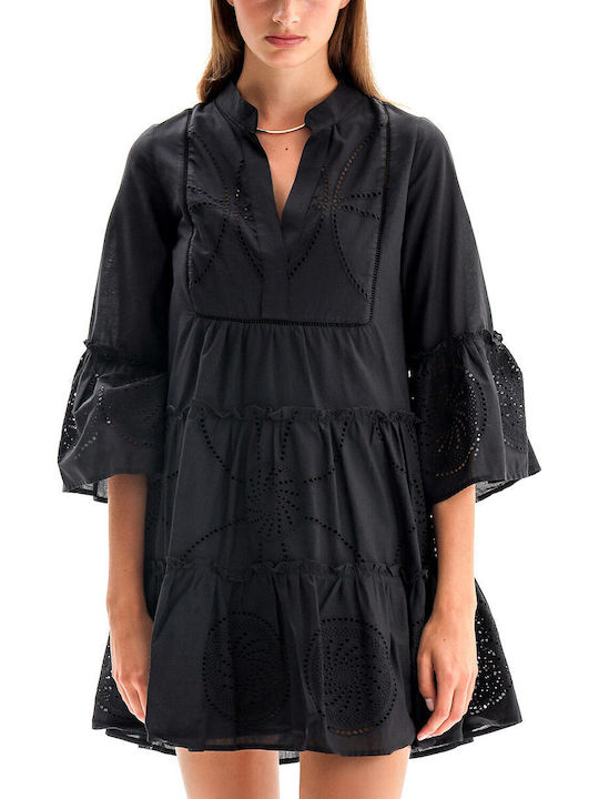 Lace Με Δαντέλα Φόρεμα All day Μαύρο