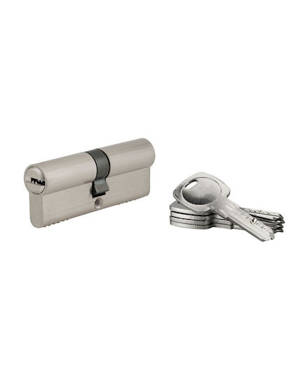 SP Souliotis Sicherheitszylinder Türschloss Tiger 6 Dynamic 60mm (30-30) mit 5 Silbernen Schlüssel