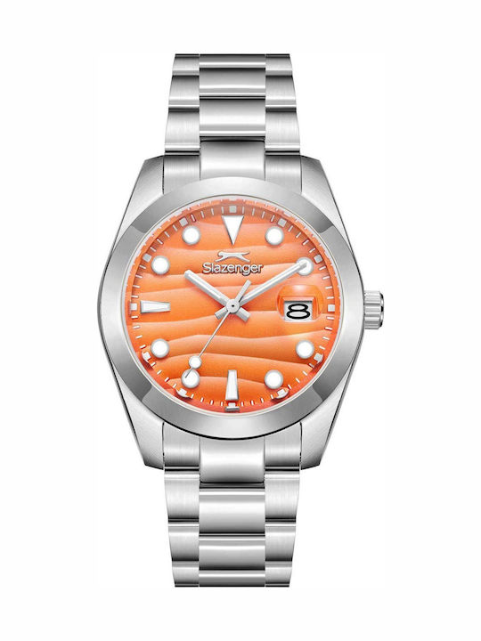 Slazenger Men's Watch Battery with Silver Stain...