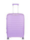 RCM Μεγάλη Βαλίτσα Ταξιδίου Σκληρή Purple με 4 Ρόδες Ύψους 75εκ.