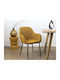 Atomic Dining Room Fabric Chair Yellow 59x55.7x85cm