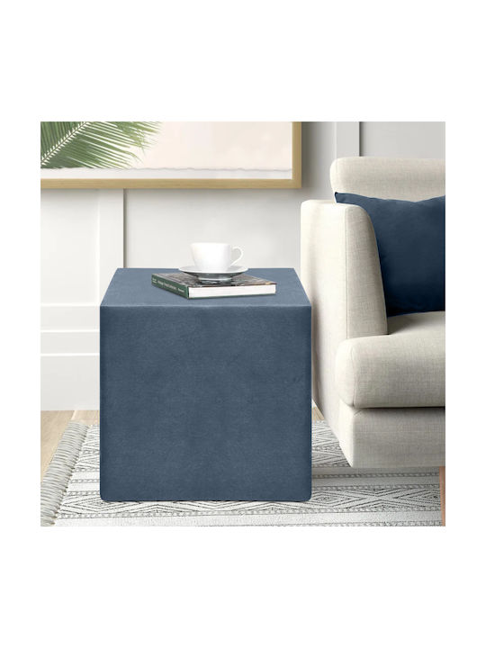 Stool For Living Room Upholstered with Velvet A...