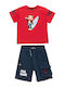 Kids' Set with Shorts Summer 2pcs Red