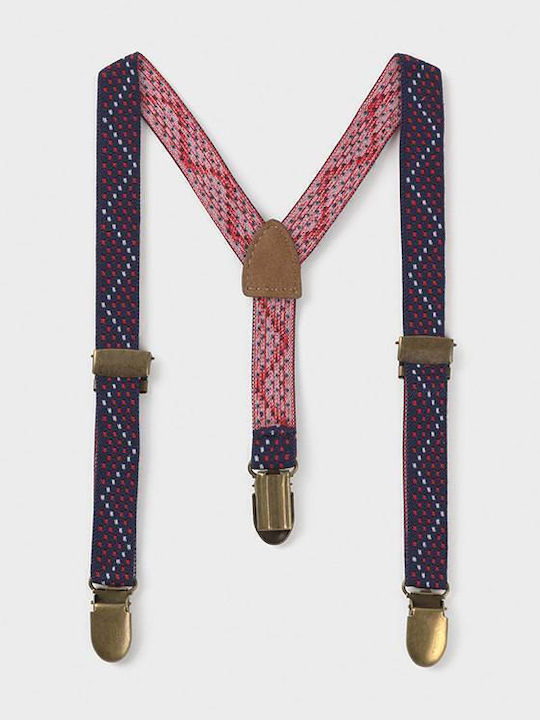Mayoral Kids Suspenders with 3 Clips Coral