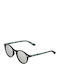 Cairn Unisex Sunglasses with Black Plastic Frame and Silver Mirror Lens JLHOLLY-202TU