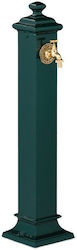 Antique Garden Fountain Made Cast Iron Stainless Steel Golden Tap Relaxdays Approximate Dimensions 86 X 19 X 23 Cm Dark Green