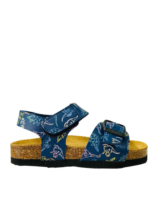 Plakton Kids' Sandals Anatomic Blue-Dinosaurs 125659