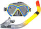 Silicone Diving Mask with Snorkel Yellow