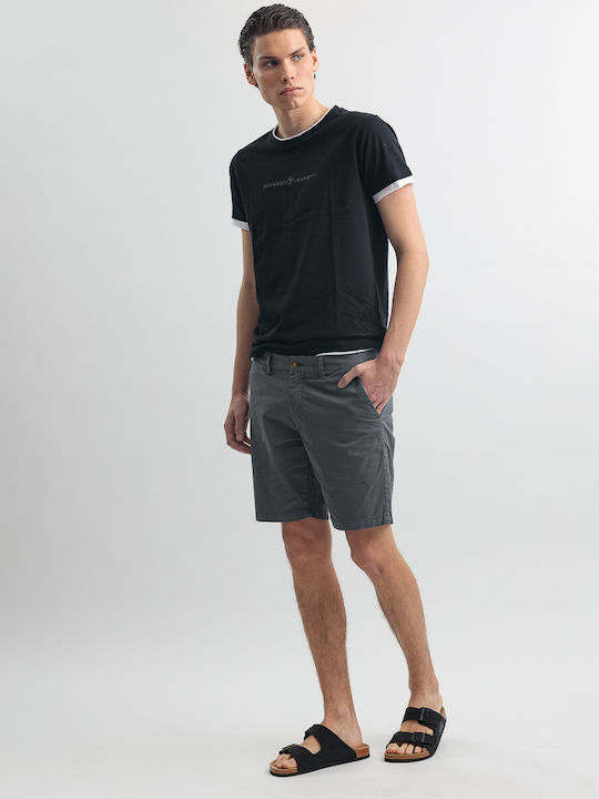 Devergo Ανδρική Βερμούδα Chino Dark Grey