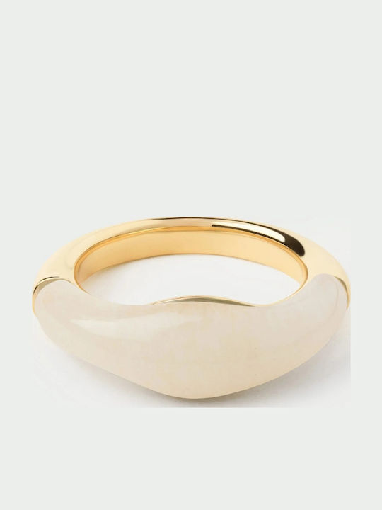P D Paola Damen Ring mit Steinen aus Silber Vergoldet
