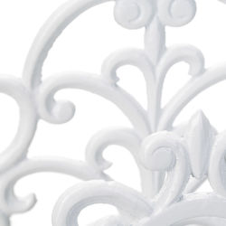 Wall Mount Hose Hanger White Cast Iron Relaxdays 24 X 31.5 X 15 Cm