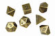 Chessex Metal Polyhedral Old Brass 7-dice Set
