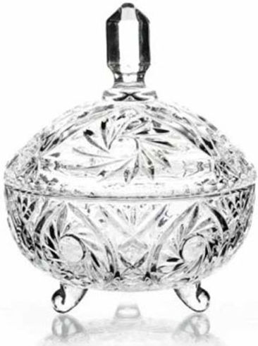 Φοντανιέρα Sticlă cu Capac 16x19.5cm Transparentă