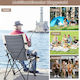 Costway Chair Beach Brown 63x72x102cm