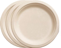 Einwegteller aus Papier Grill Kuchenplatte Eco 25 cm 10 Stück Einwegteller aus Papier Grill Kuchenplatte Eco 25 cm 10 Stück