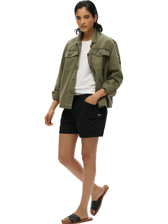 Superdry Γυναικείο Σορτς Black