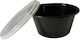 Black Sauce Cup with Lid 60ml 2oz 50pcs
